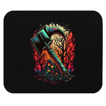 Discover Firefighter Fire Rescue Axes in Flame Fire Mouse Pads