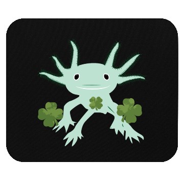 Discover Axolotl St Patricks Day Mouse Pads