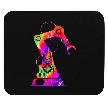 Discover Robot Robotics Engineer Tie Dye Mouse Pads