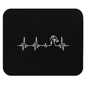 Discover Robot Robotics Engineer Heartbeat Mouse Pads
