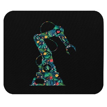 Discover Robot Robotics Engineer Flower Mouse Pads