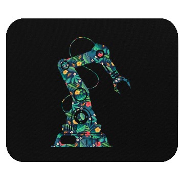 Discover Robot Robotics Engineer Flower Mouse Pads