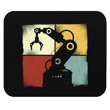 Discover Robot Robotics Engineer Retro Mouse Pads