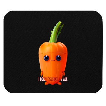 Discover I don t carrot at all Mouse Pads