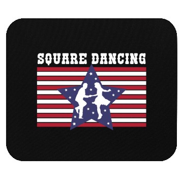 Discover American Flag Patriotic Square Dance Mouse Pads