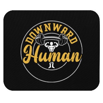 Discover Downward Human - Gym Mouse Pads
