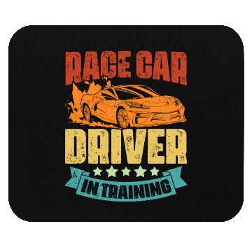 Discover Vintage Race Car Driver In Training An Automotive Mouse Pads