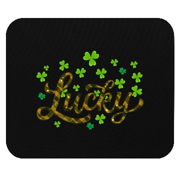 Discover Lucky St Patricks Day, leaf clover, shamtock Mouse Pads