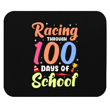 Discover Racing Through 100 Days of School Mouse Pads