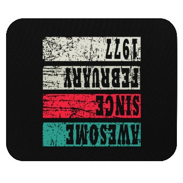 Discover Awesome Since 1977 Birthday Mouse Pads