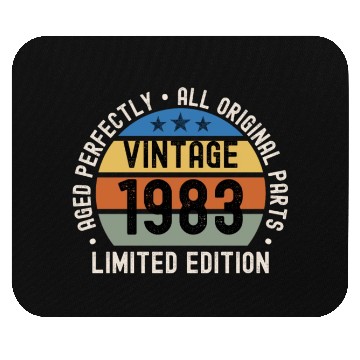 Discover 40th Birthday Vintage 1983 Mouse Pads