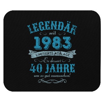 Discover 40th Birthday Vintage 1983 Mouse Pads