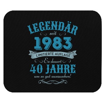 Discover 40th Birthday Vintage 1983 Mouse Pads