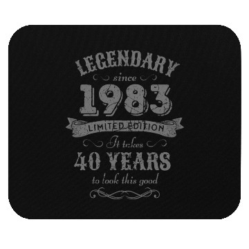 Discover 40th Birthday Vintage 1983 Mouse Pads