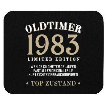 Discover 40th Birthday Vintage 1983 Mouse Pads