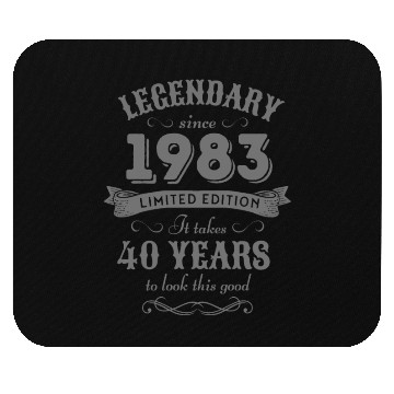 Discover 40th Birthday Vintage 1983 Mouse Pads
