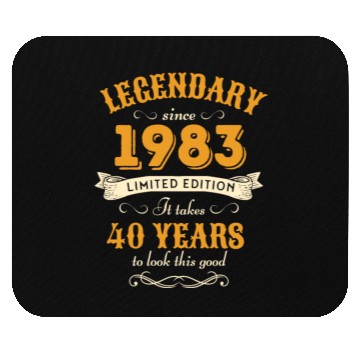 Discover 40th Birthday Vintage 1983 Mouse Pads