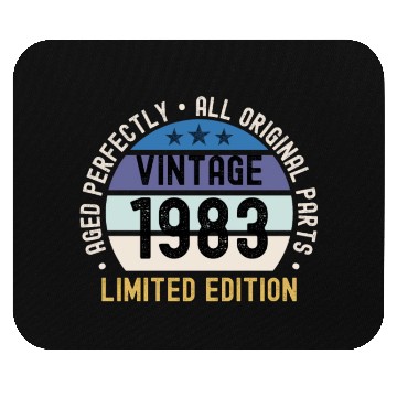 Discover 40th Birthday Vintage 1983 Mouse Pads