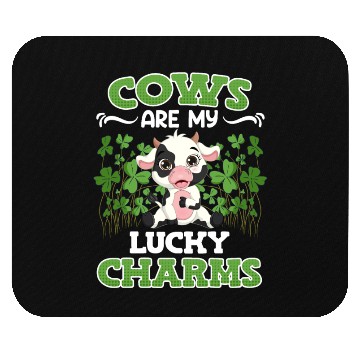 Discover Cows are my lucky charms farmer Mouse Pads