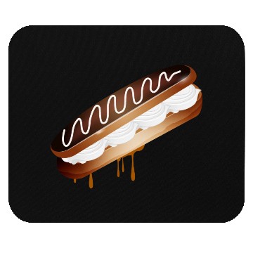 Discover Illustration of a stuffed eclair with cream Mouse Pads