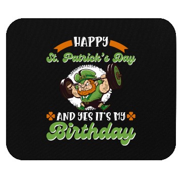 Discover Birthday on St. Patrick's Day Mouse Pads