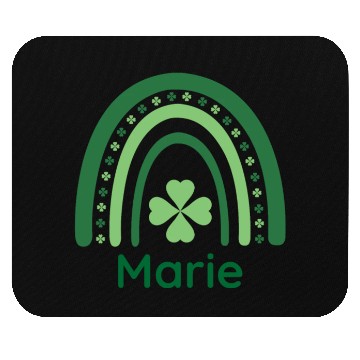 Discover Marie Clover Charm Boho Rainbow Mouse Pads