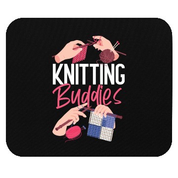Discover Knitting Knitter Friends Besties Mouse Pads