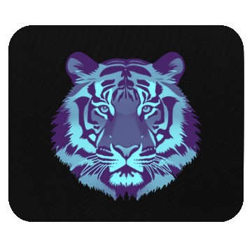Discover lion blue Mouse Pads