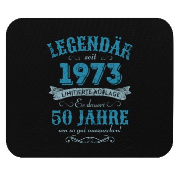 Discover 50th Birthday Vintage 1973 Mouse Pads