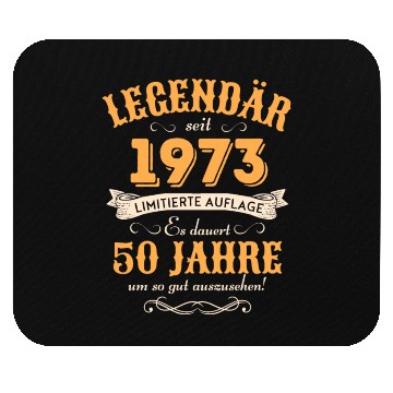 Discover 50th Birthday Vintage 1973 Mouse Pads