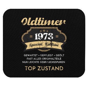 Discover 50th Birthday Vintage 1973 Mouse Pads