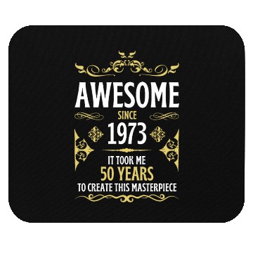 Discover 50th Birthday Vintage 1973 Mouse Pads