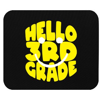 Discover Back To School Hello 3rd Grade Third Grader Mouse Pads