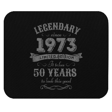 Discover 50th Birthday Vintage 1973 Mouse Pads