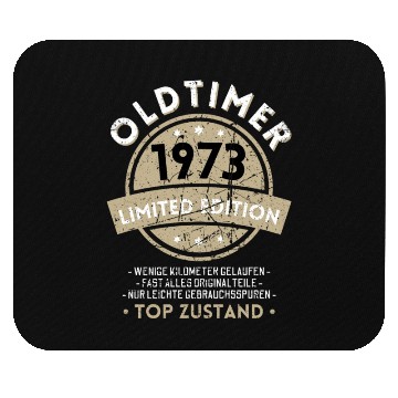 Discover 50th Birthday Vintage 1973 Mouse Pads