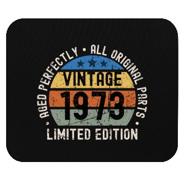 Discover 50th Birthday Vintage 1973 Mouse Pads