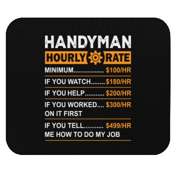 Discover Handyman Hourly Rate Mouse Pads