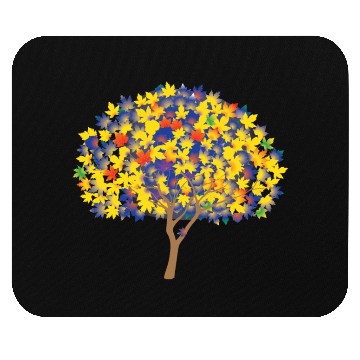 Discover autumn red tree Mouse Pads