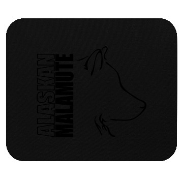 Discover Alaskan Malamute Profile dog mom Mouse Pads