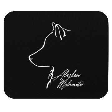 Discover Alaskan Malamute Profile dog mom Mouse Pads