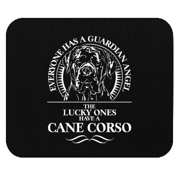 Discover Proud Cane Corso Guardian Angel dog quote Mouse Pads
