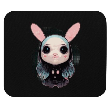 Discover Cute Pastel Goth Bunny Kawaii Menhera Mouse Pads