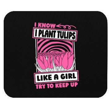 Discover Tulip Gardening Mouse Pads