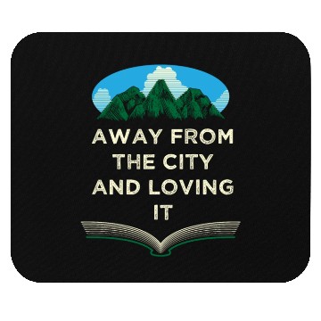 Discover Away From the City Camping Wildlife Camper Outdoor Mouse Pads