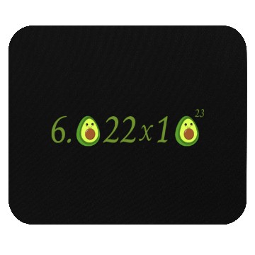 Discover Funny Avocado Avogadro' Number Mouse Pads