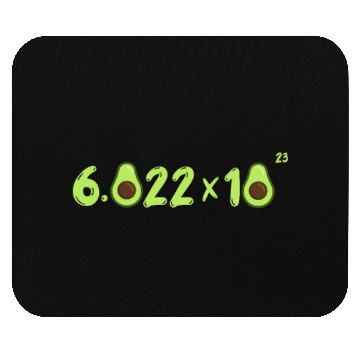Discover Funny Avocado Avogadro' Number Mouse Pads