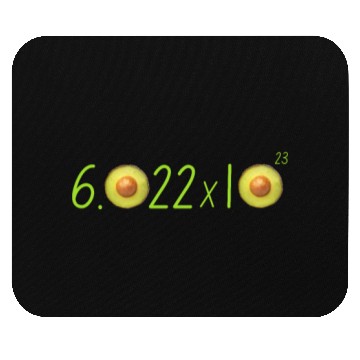 Discover Funny Avocado Avogadro' Number Mouse Pads