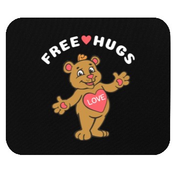 Discover Free Hugs Teddy Bear Mouse Pads