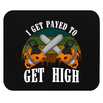 Discover chainsaw Lumberjack Mouse Pads