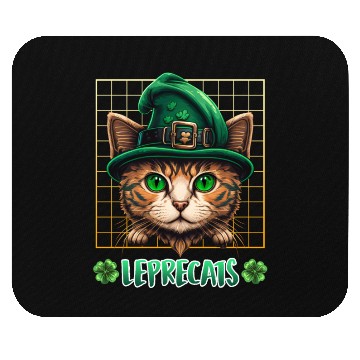 Discover St. Patrick's Day cats leprecats kittens Mouse Pads